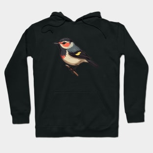 Rosy Cheeked Warbler bird Hoodie